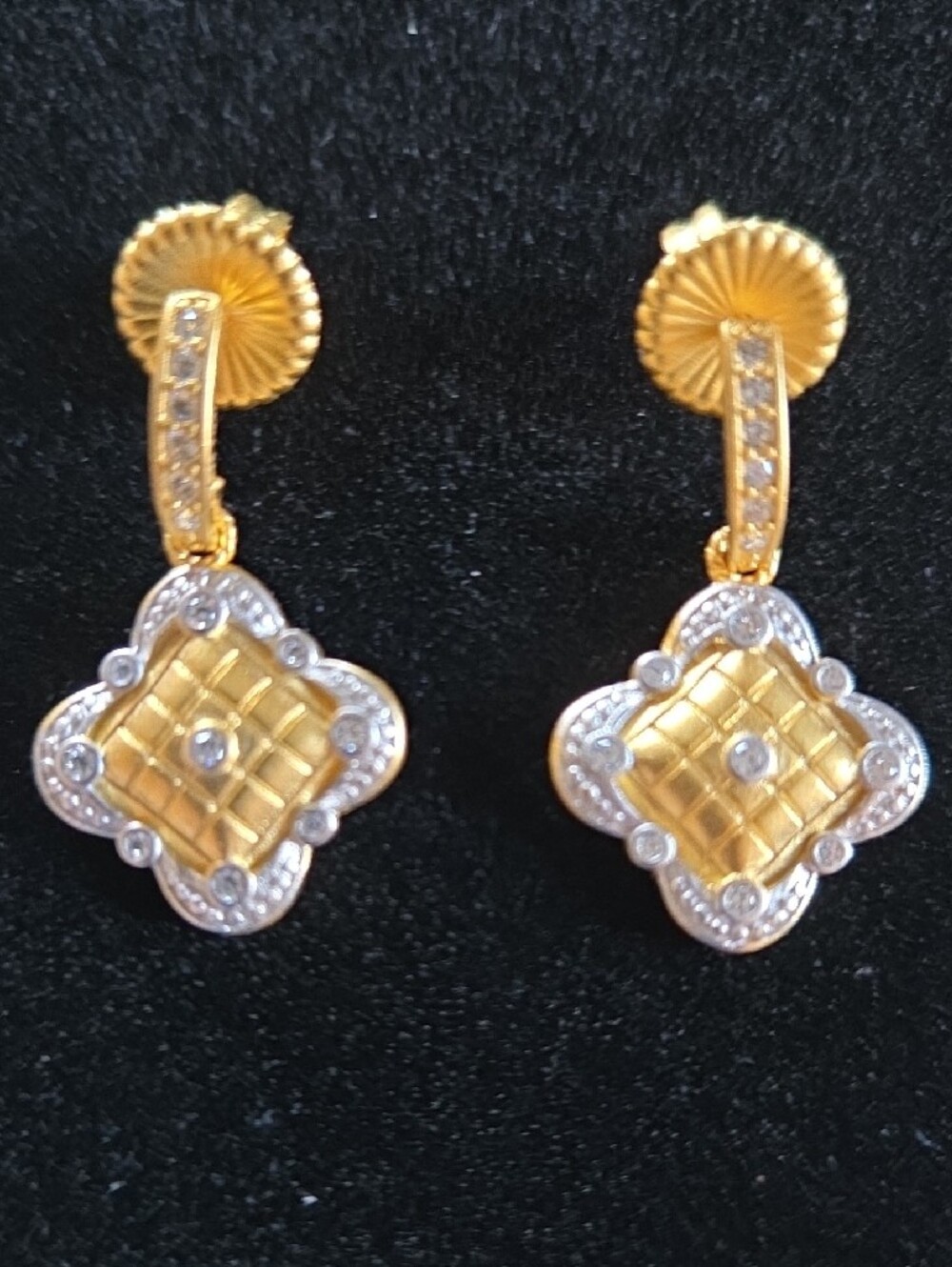 Freida Rothman Clover Drop Earrings - Picture 4 of 10